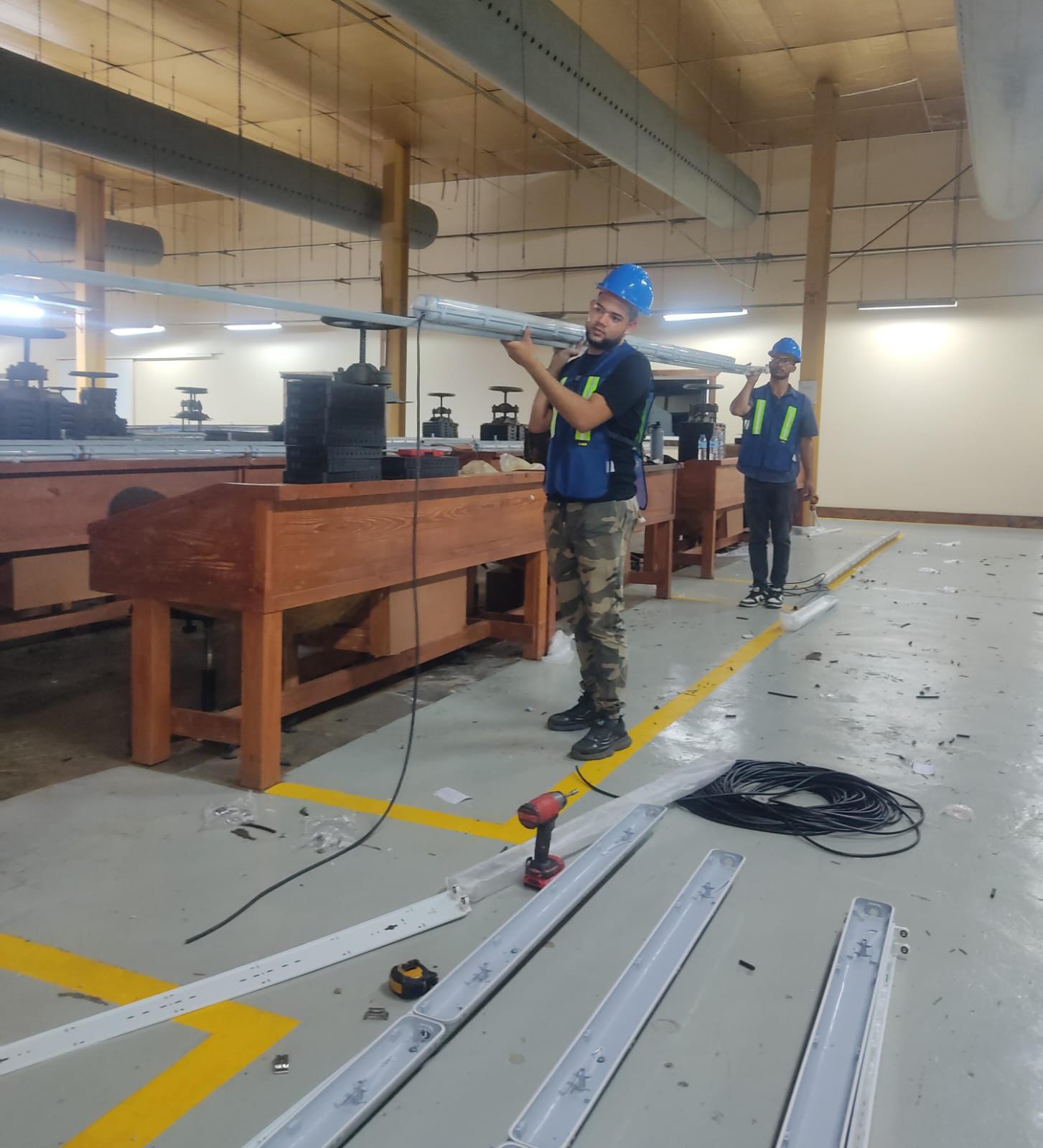 Equipo ATLAN en obra